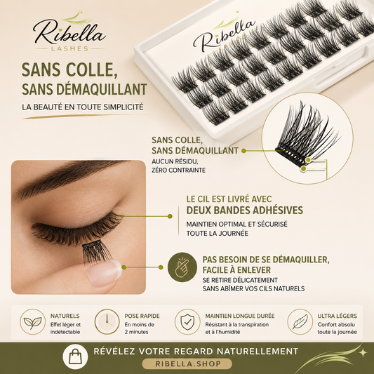 Extension de cils sans colle Ribella